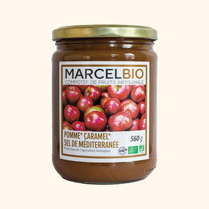 Compotée mixée Pomme Caramel Sel de Méditerranée Bio - 560g
