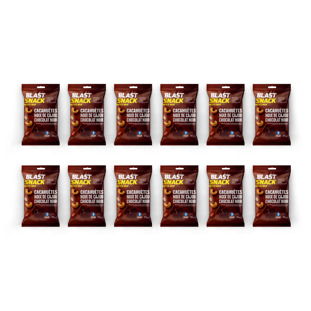 Mix énergisant - Cacahuètes Noix de cajou Chocolat noir - 15 x 35g