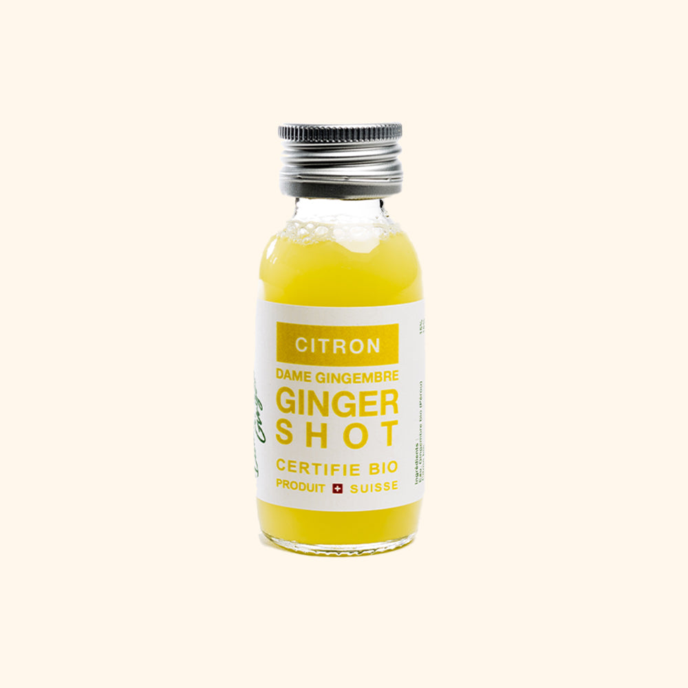 Shot aux herbes aromatiques, citron & gingembre - Vidya-Shop